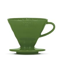 Hario keramický dripper V60-02 tmavě zelený + 40 filtrů