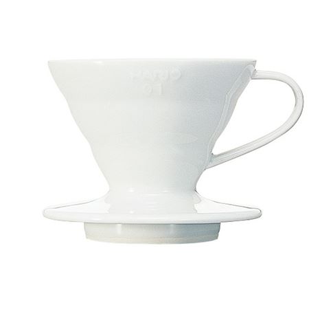 Hario keramický dripper na kávu V60-01 bílý