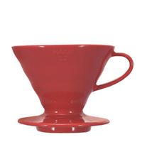 Hario keramický dripper na kávu V60-02 červený